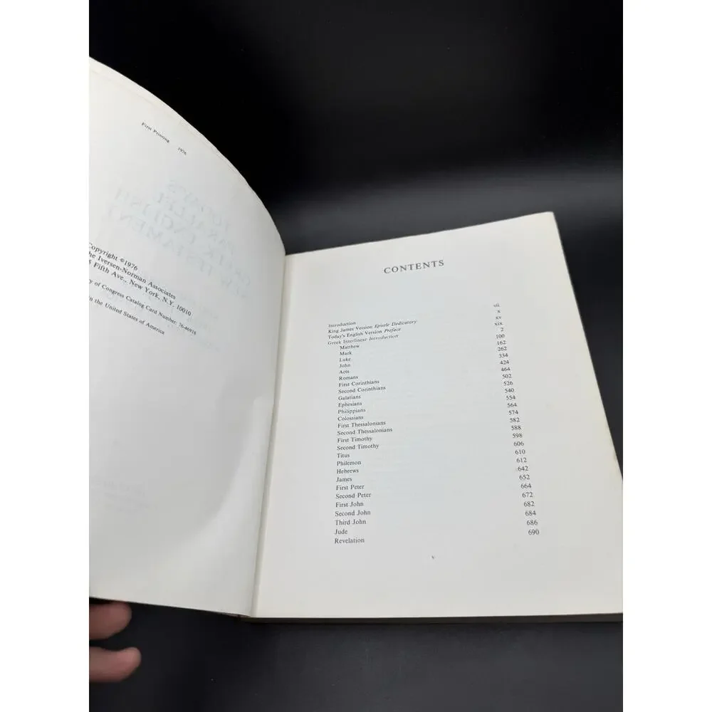 Today’s Parallel Greek-English New Testament King James Greek Interlinear 1976